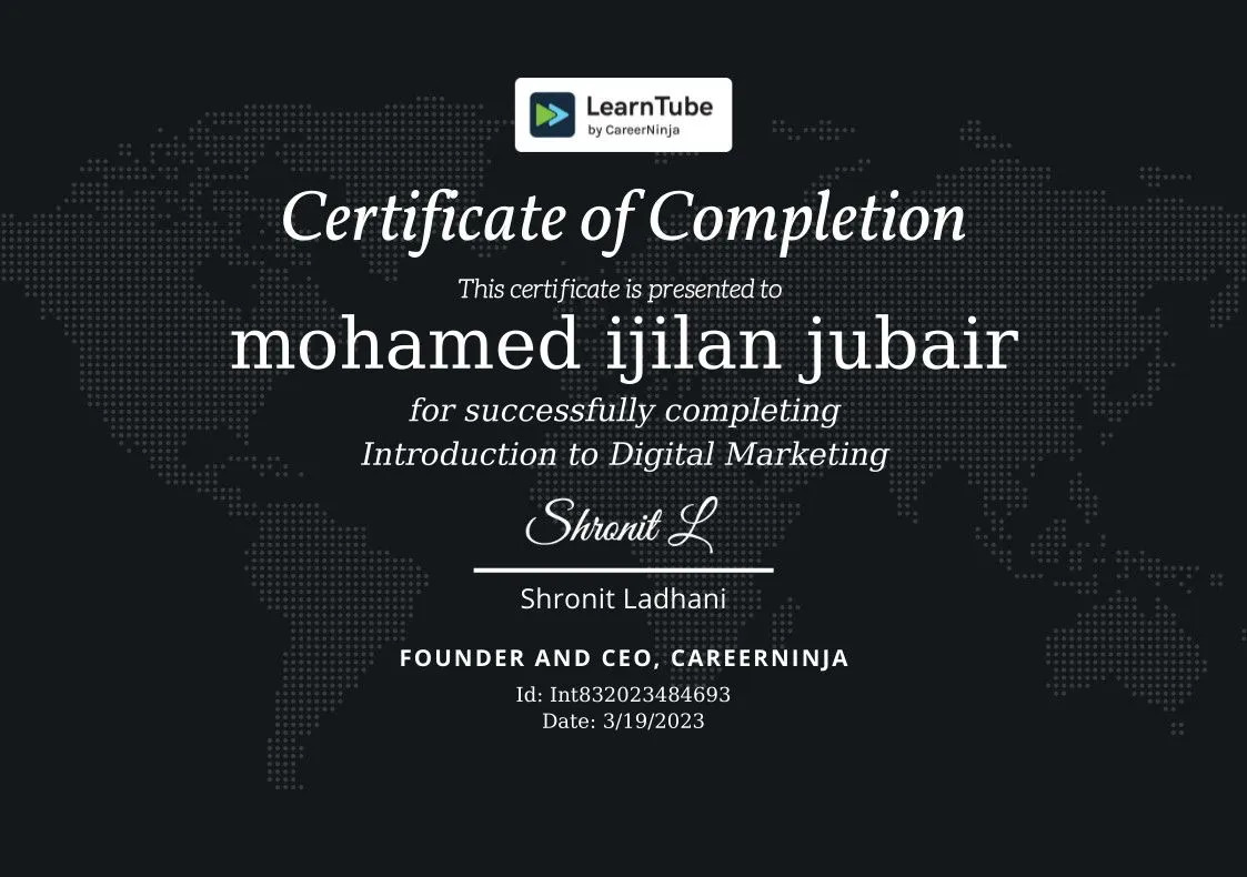 Digital Marketing Certificate